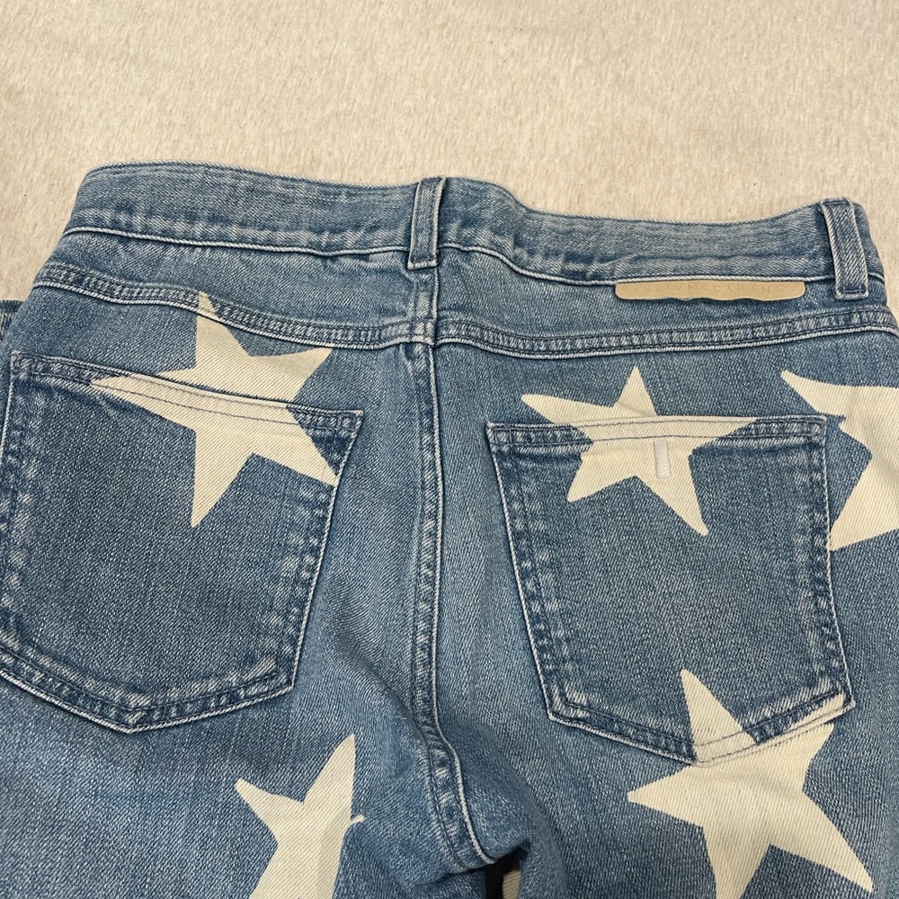 Stella McCartney Star Print Skinny Jeans Light Wash IT 38 / US 24 - Picture 7 of 7